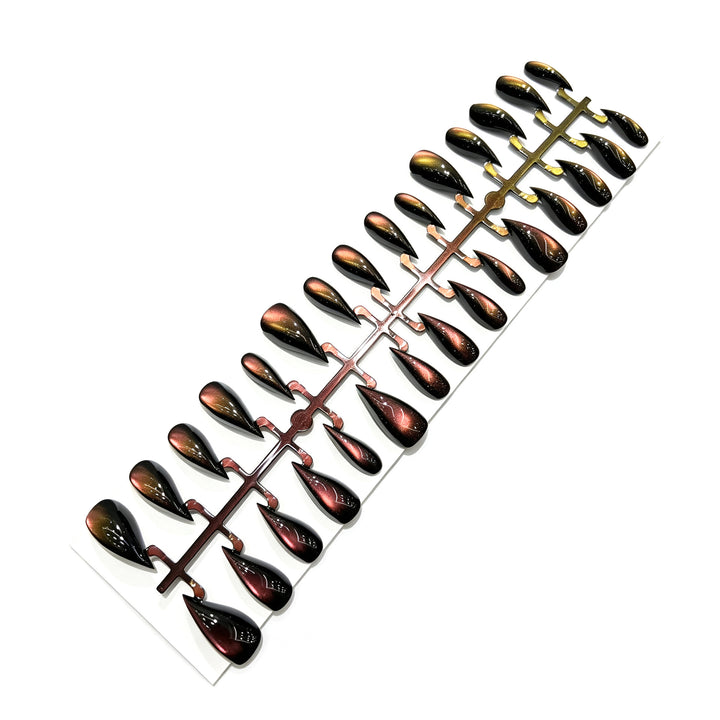 Artistic Stiletto Press-On Nail Set with Glossy Finish Stornfield