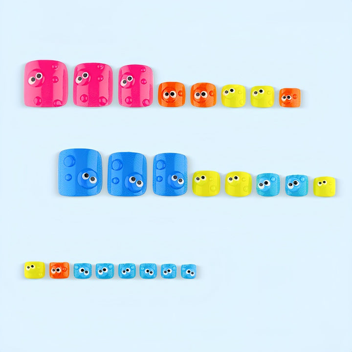 Nail Art Set with Playful Eye Designs Stornfield