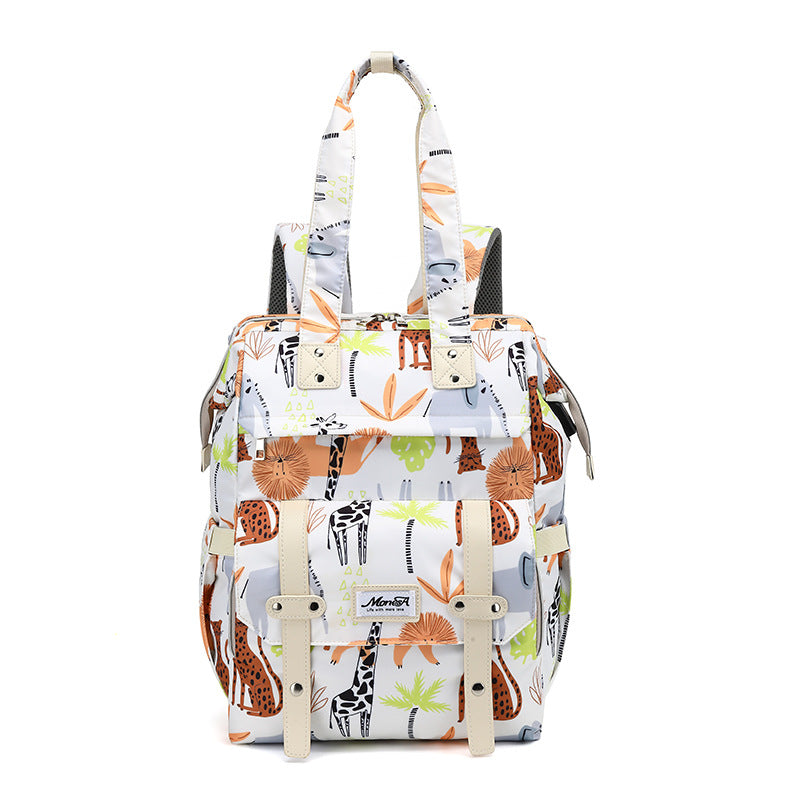 Stylish Animal Print Diaper Backpack Stornfield