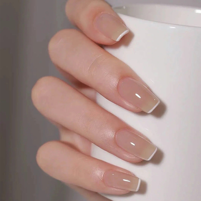 Artistic Press-On Nail Set with Glittery Star Accents Stornfield
