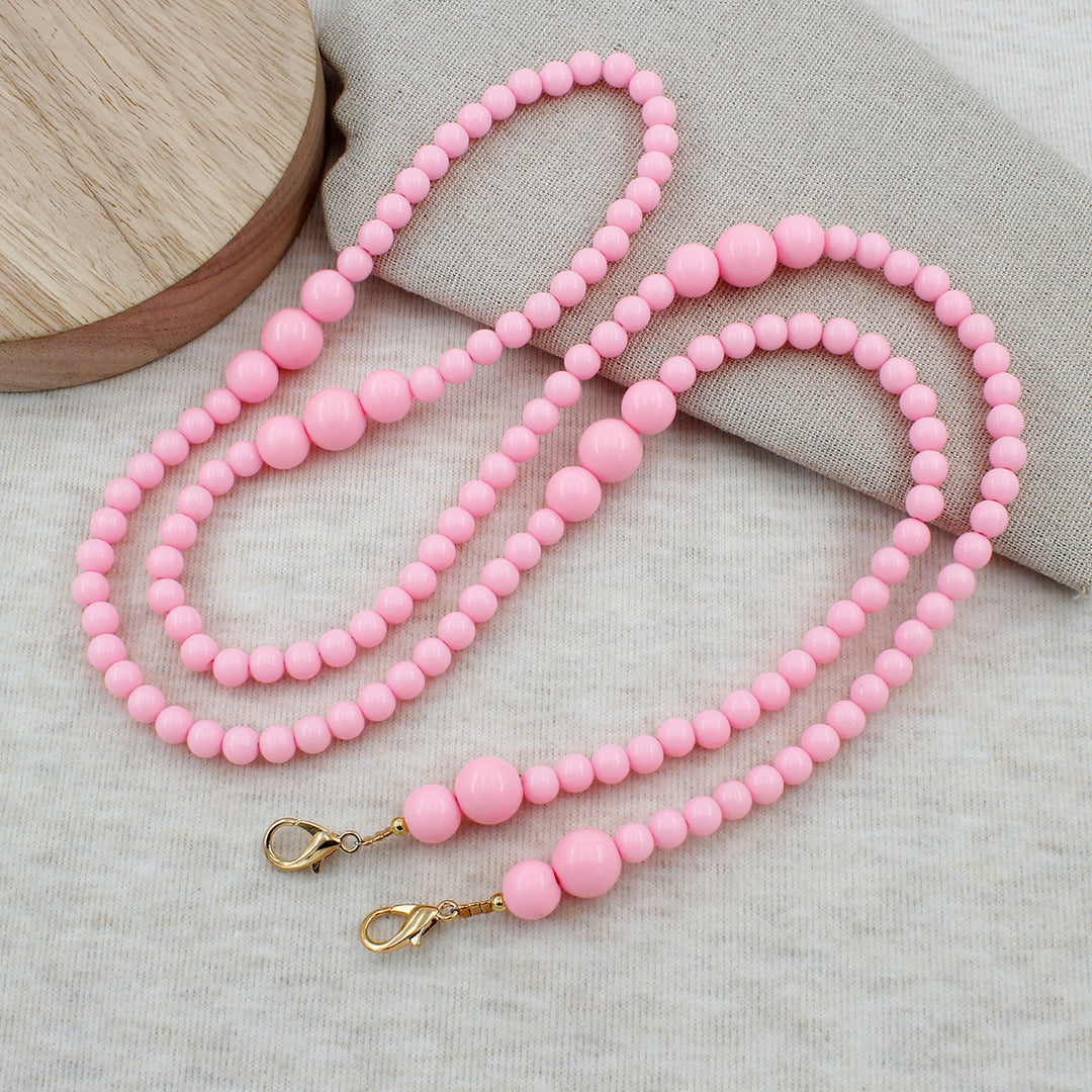 Heart-Embellished Beaded Eyewear Chain Stornfield