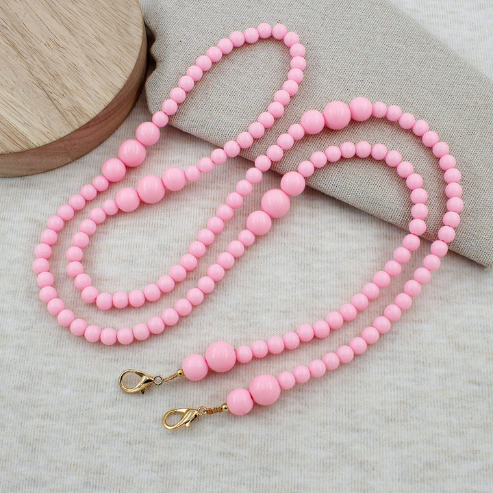 Heart-Embellished Beaded Eyewear Chain Stornfield