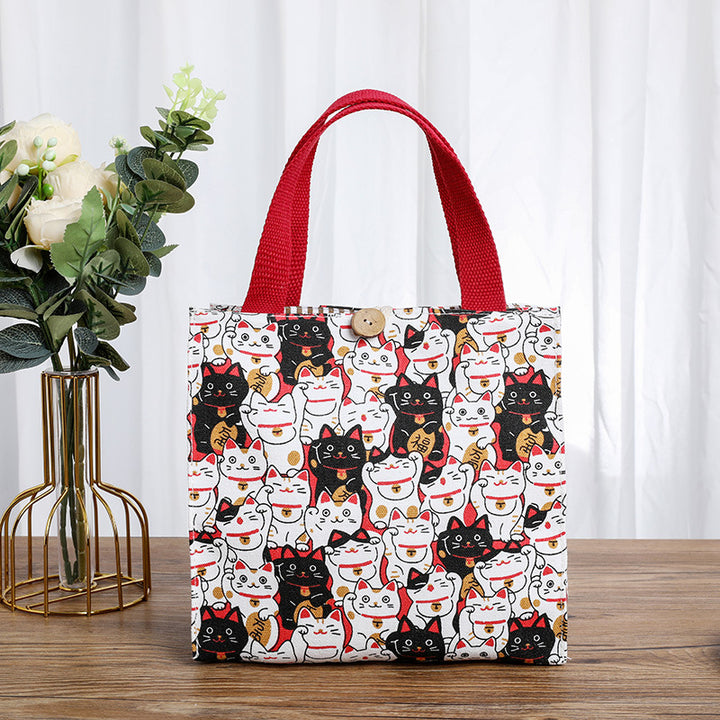 Cute Cat-Themed Storage Tote Stornfield