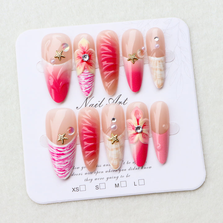 Floral Design Nail Art