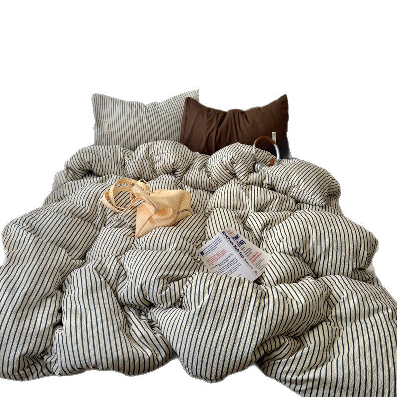 Striped Cozy Duvet Cover Set