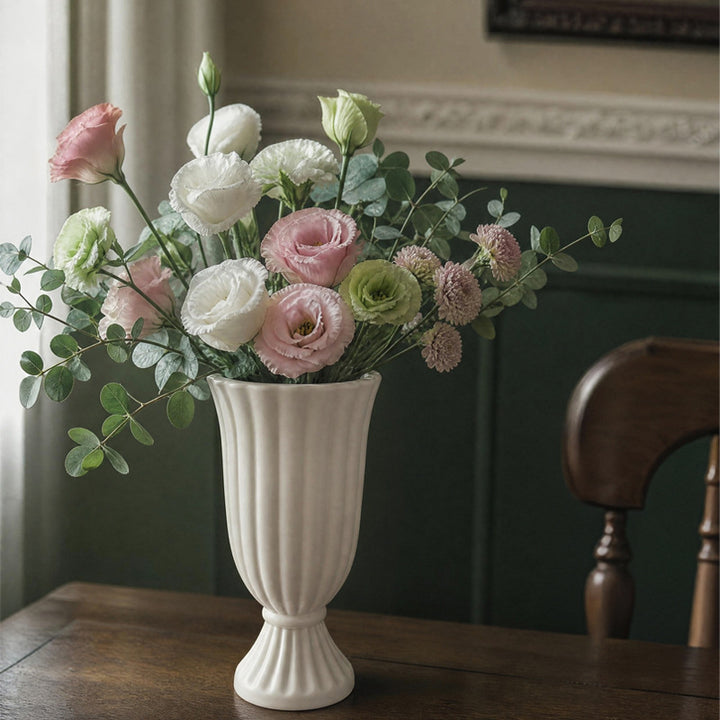 Majestic Ribbed Decorative Vase Stornfeild