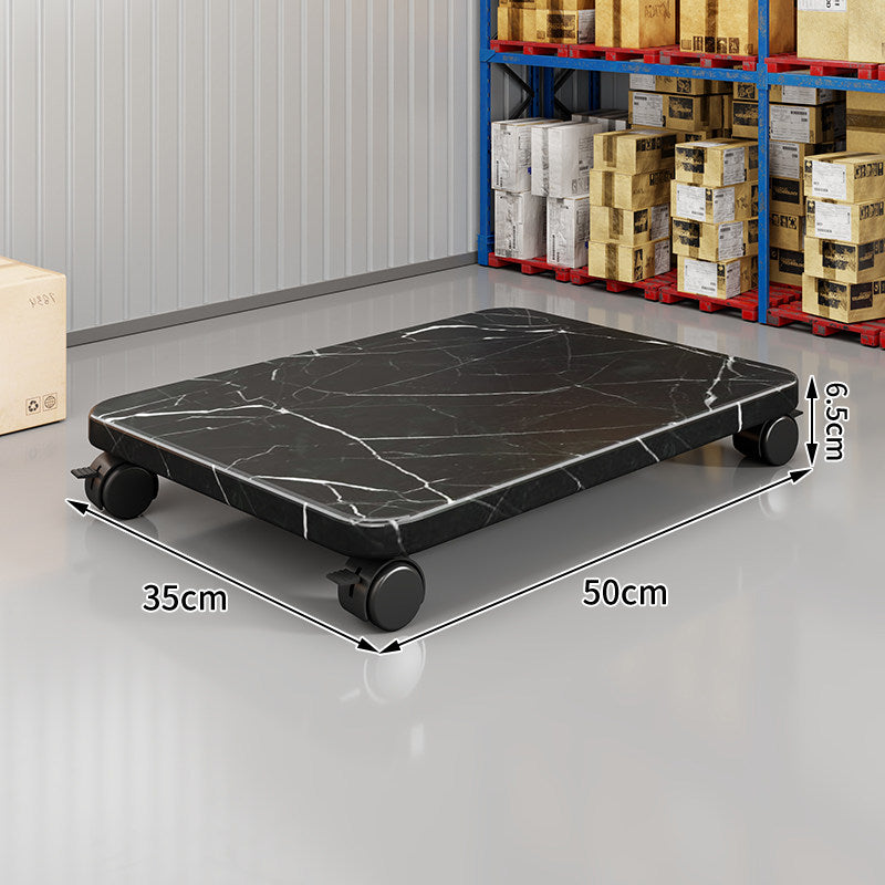 Low-Profile Rolling Plant & Furniture Base with Locking Swivel Casters