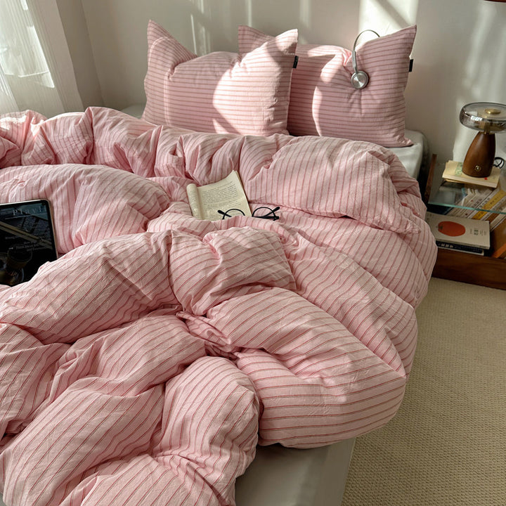 Cozy Gingham Duvet Cover Set