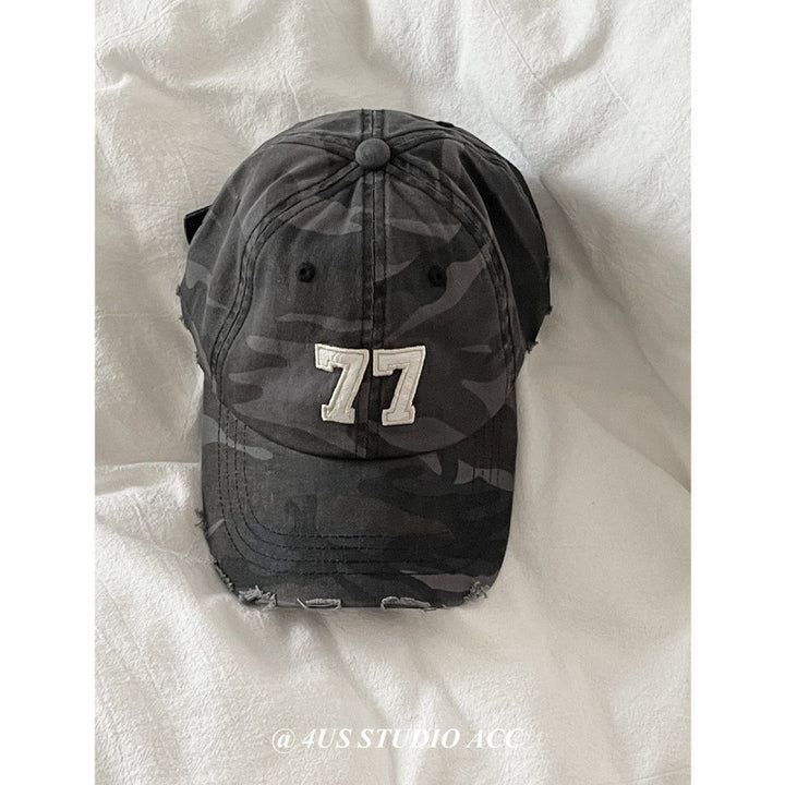 Women's Distressed Camouflage Baseball Cap Stornfield