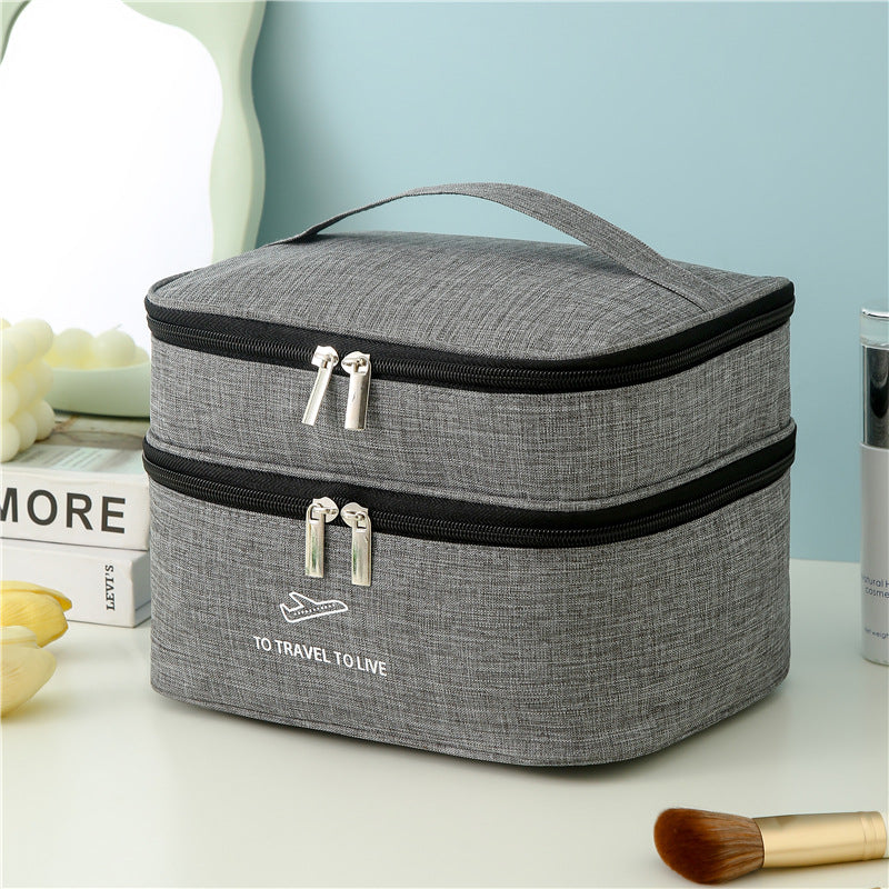 Dual-Layer Travel Cosmetic Organizer Stornfield