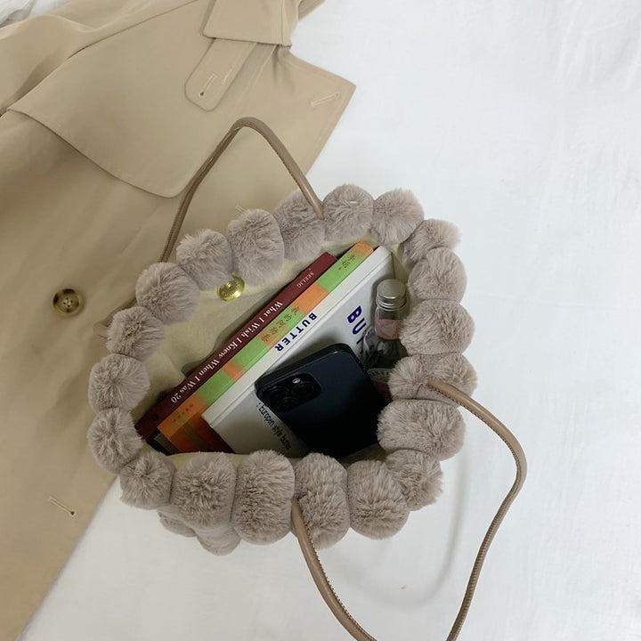 Plush Textured Tote Bag