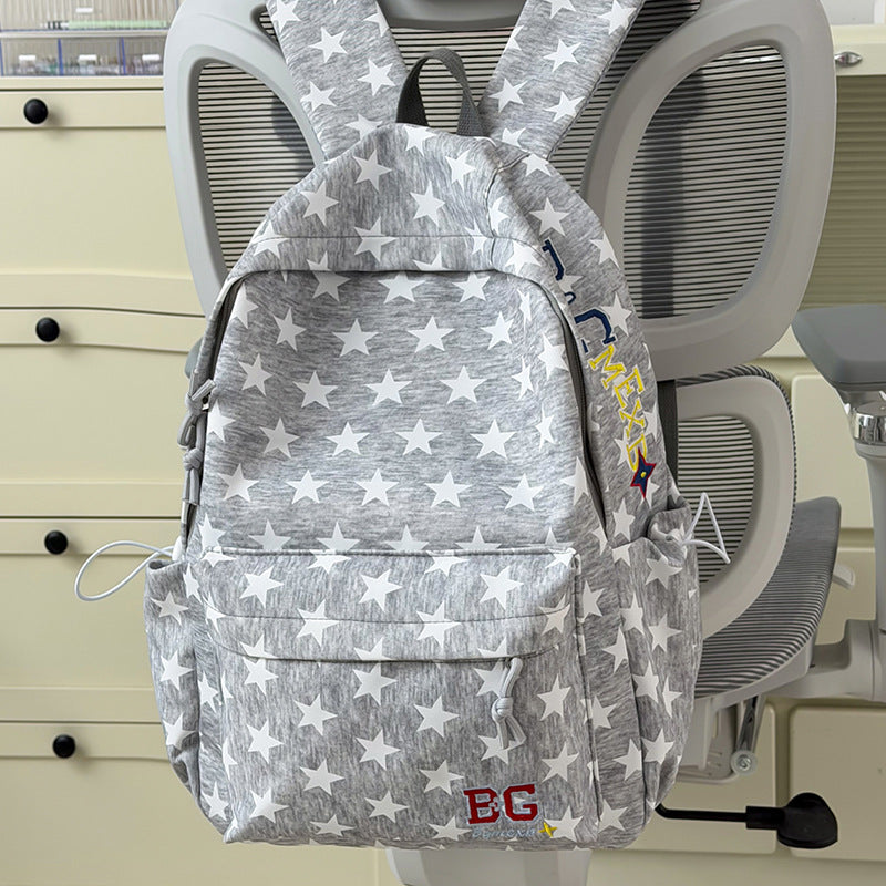 Star-Patterned Casual Backpack Stornfield