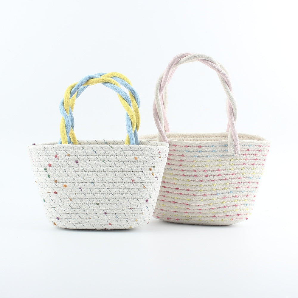 Fashionable straw bag with colorful accents Stornfield