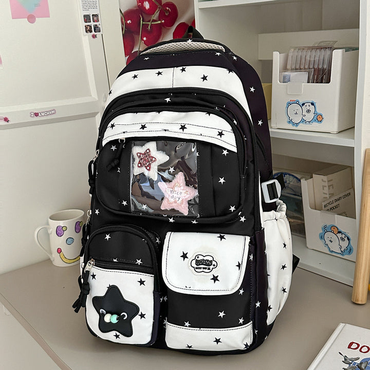 Playful Star-Embellished Backpack Stornfield