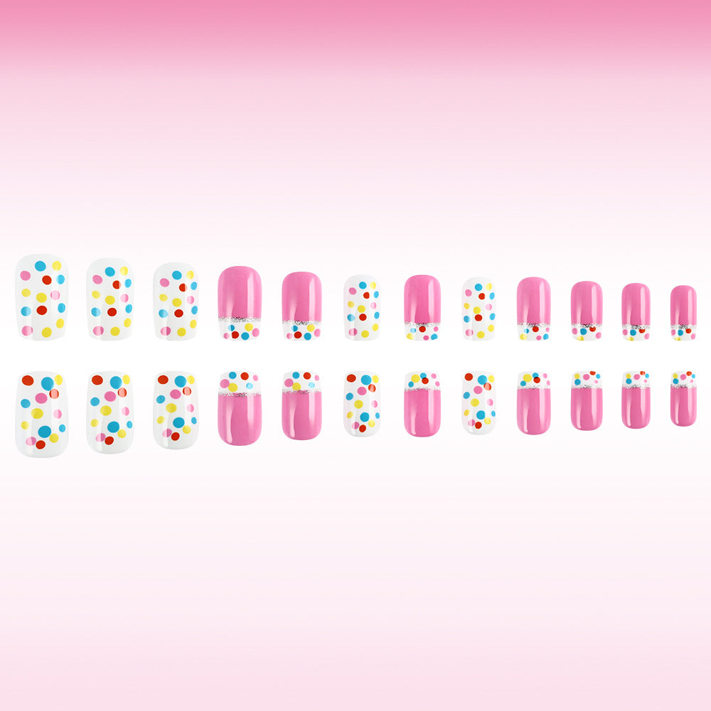 Decorative Dot Pattern Press-On Nails Stornfield