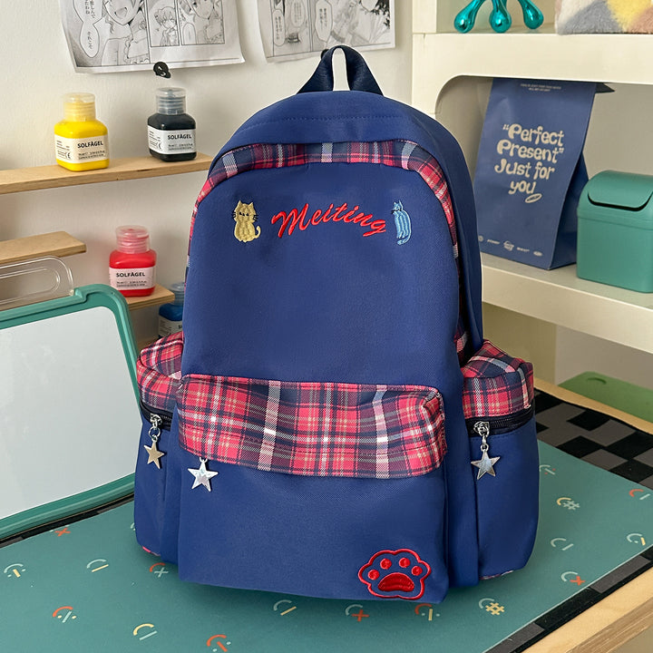 Fun Character-Embellished Casual Backpack Stornfield
