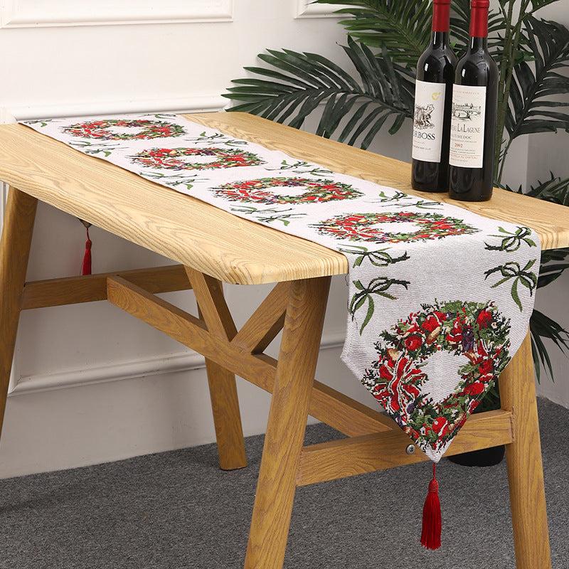 Christmas table runner with reindeer motif Stornfield