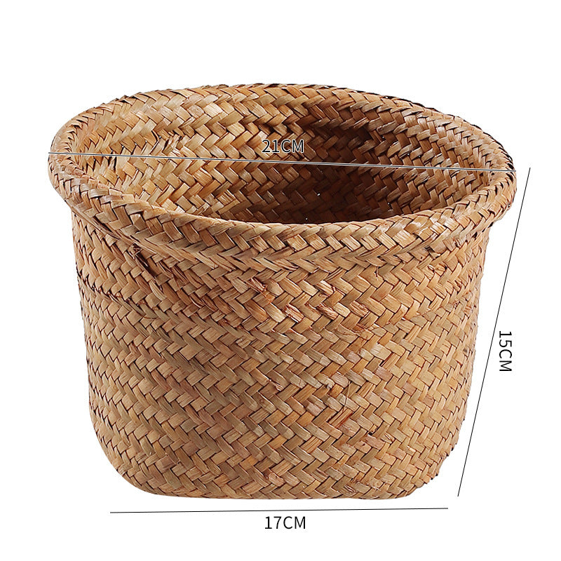 Handcrafted Natural Seagrass Storage Pot Stornfield