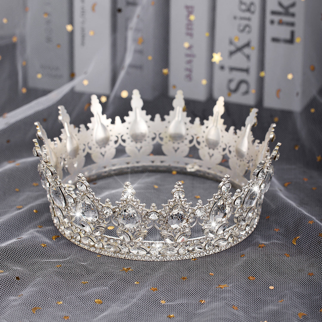 Ladies Luxurious Festive Crown with Shining Gemstones Stornfield