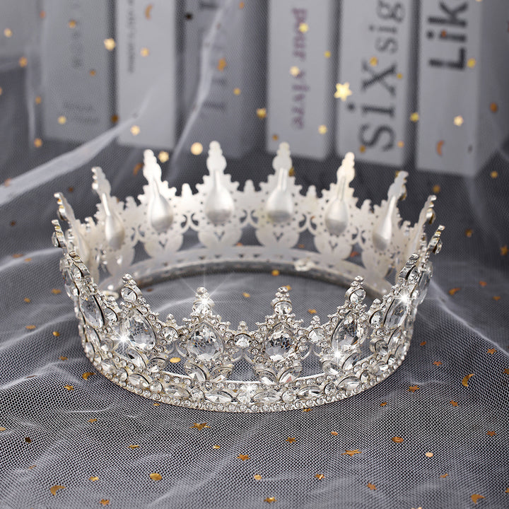 Ladies Luxurious Festive Crown with Shining Gemstones Stornfield