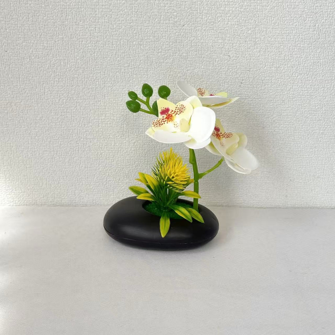 Decorative Faux Orchid Blossom Arrangement
