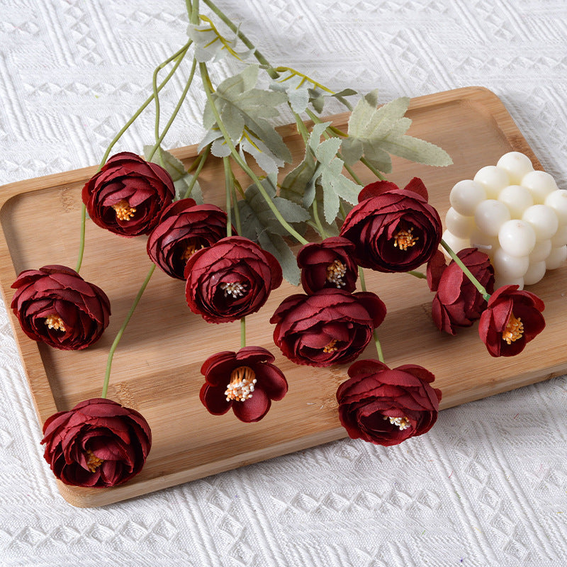 Artificial Velvet Flower Stem Arrangement
