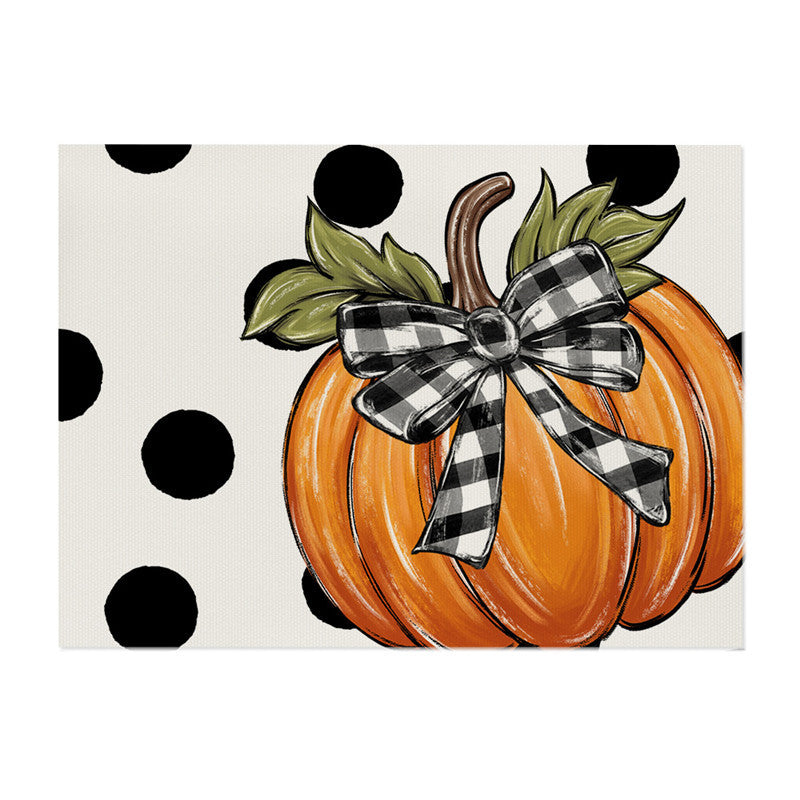 Autumn Harvest Printed Polyester Indoor Outdoor Welcome Doormat