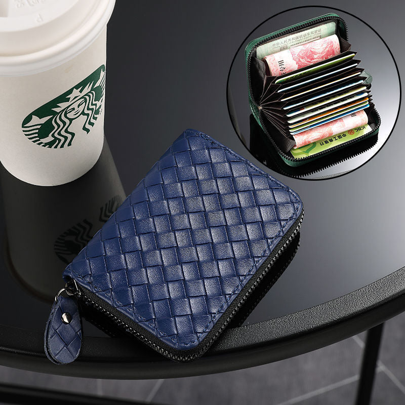 Compact Woven Zippered Card Holder Stornfield