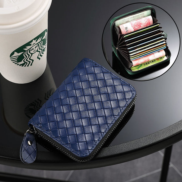 Compact Woven Zippered Card Holder Stornfield