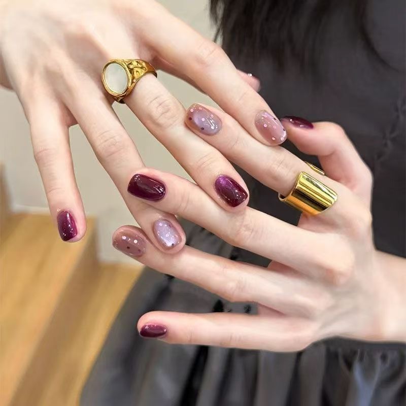 Ombre Glitter Press-On Nail Set Stornfield