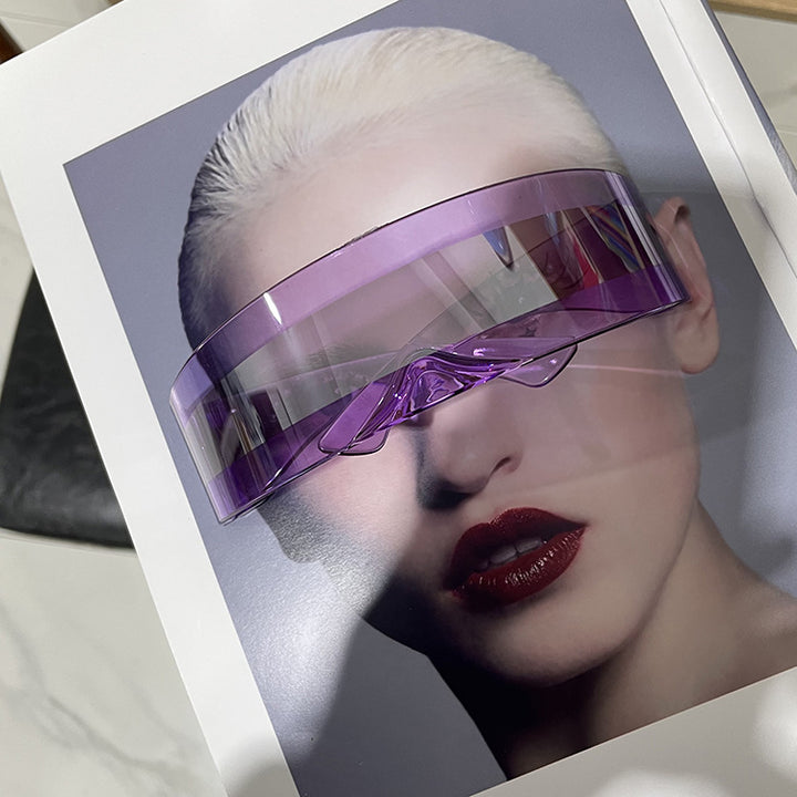 Women futuristic visor-like sunglasses Stornfield