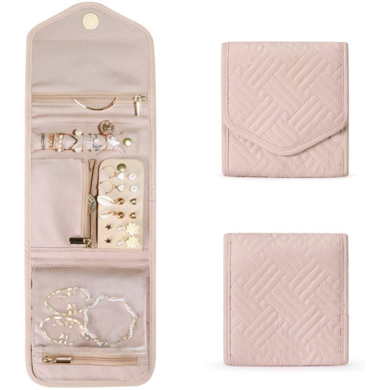 Cosmetic Organizer Bag with Foldable Design and Multiple Compartments Stornfield