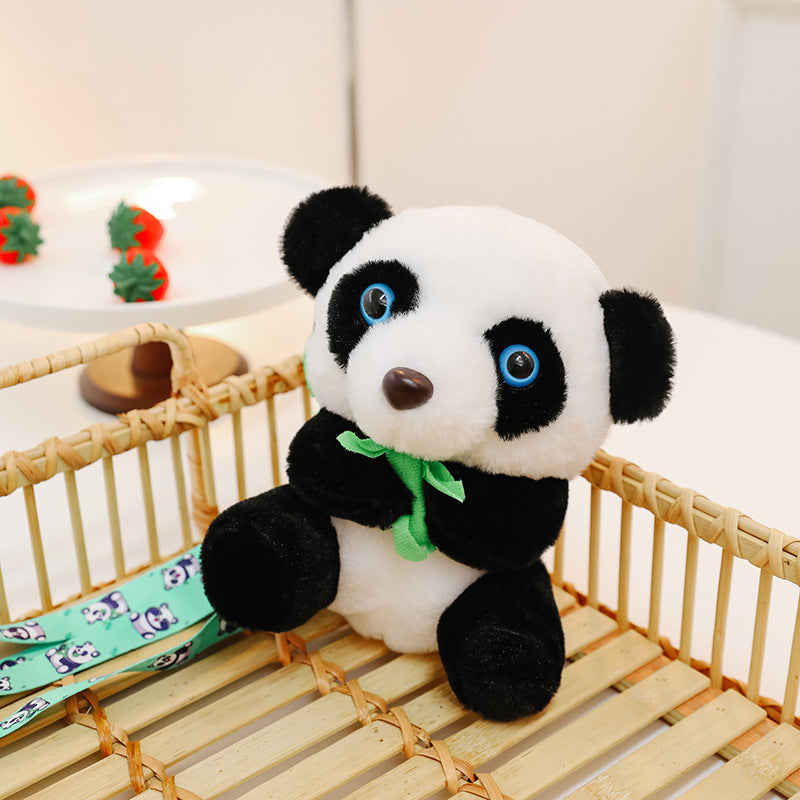 Plush Panda-Themed Keychain