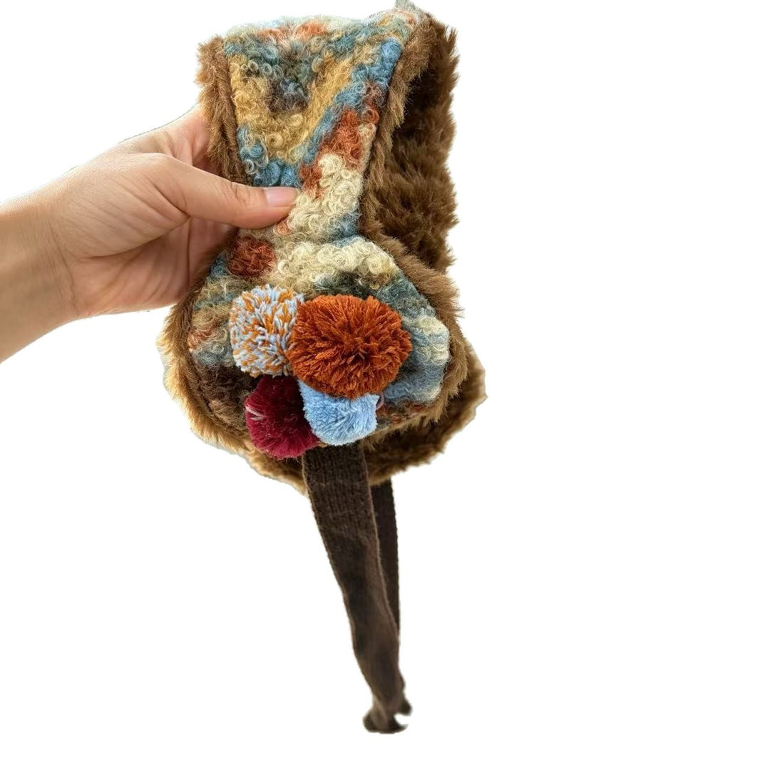 Cozy Floral Plush Headband Stornfield