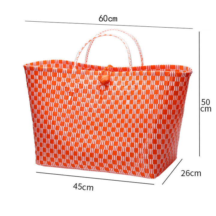 Large Capacity Woven Shopping Tote Stornfield