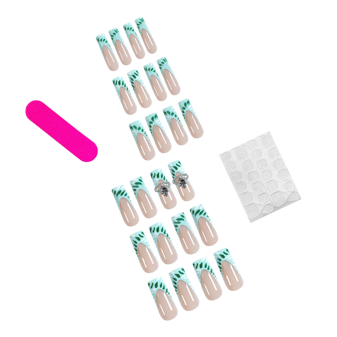 Exquisite artificial nails with jewelry details Stornfield