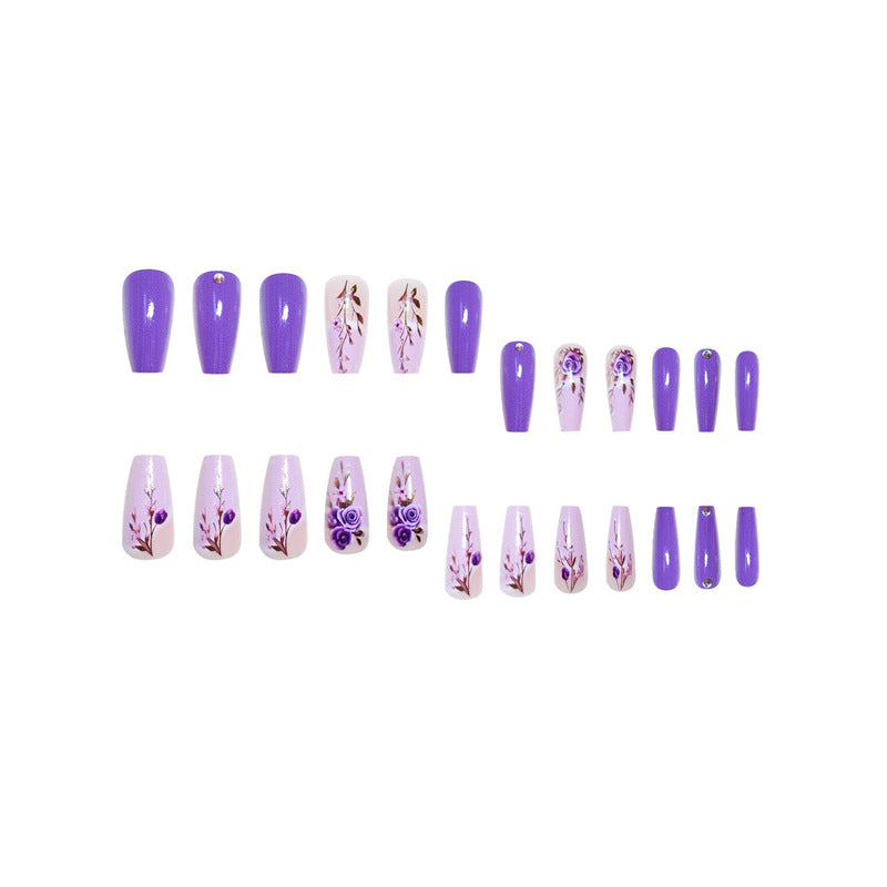 Elegant Floral Design Nail Wraps Stornfield