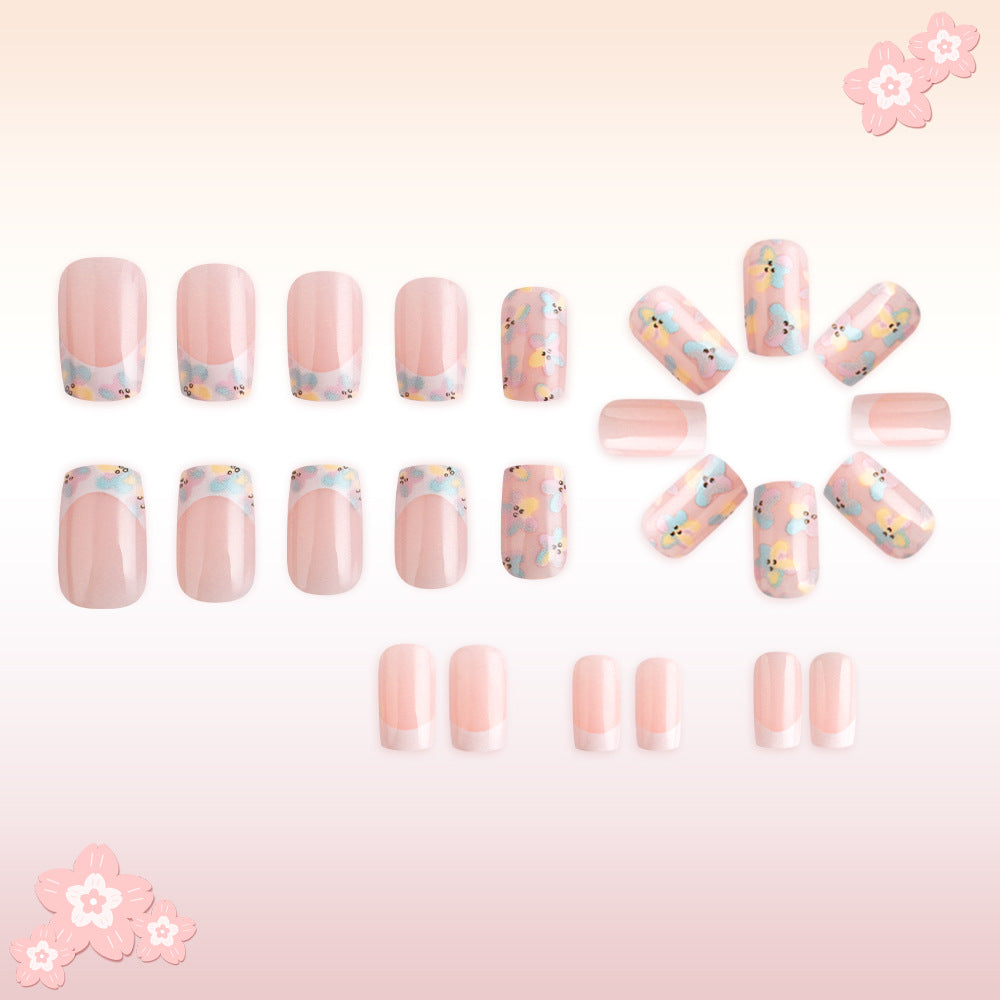 Floral Design Press-On Nails Stornfield