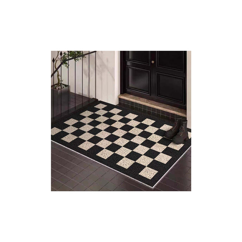 Decorative Checkered Entrance Mat