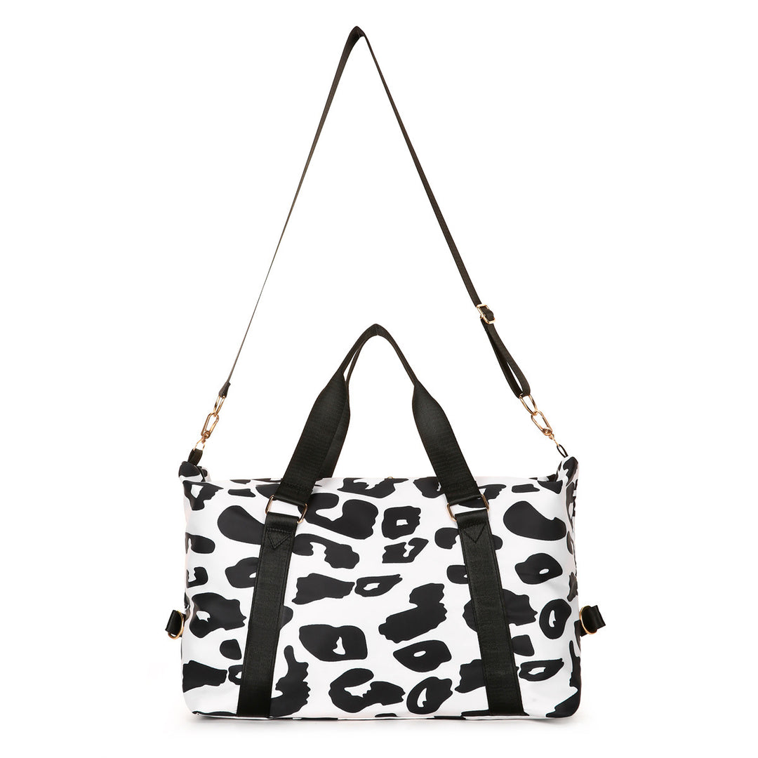 Sporty Tote Bag With Stylish Leopard Print Stornfield