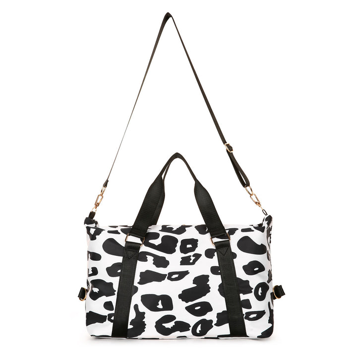 Sporty Tote Bag With Stylish Leopard Print Stornfield