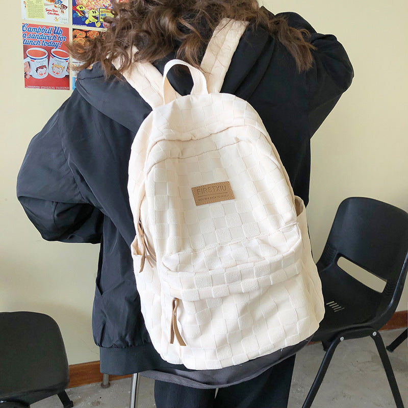 Classic Checked Patterned Backpack Stornfield