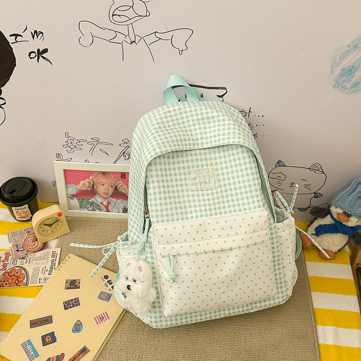 Chic Plaid Backpack Stornfield