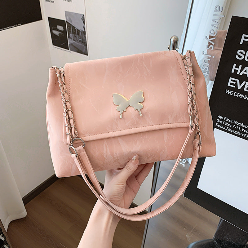 Chic Butterfly Accent Slouchy Handbag Stornfield