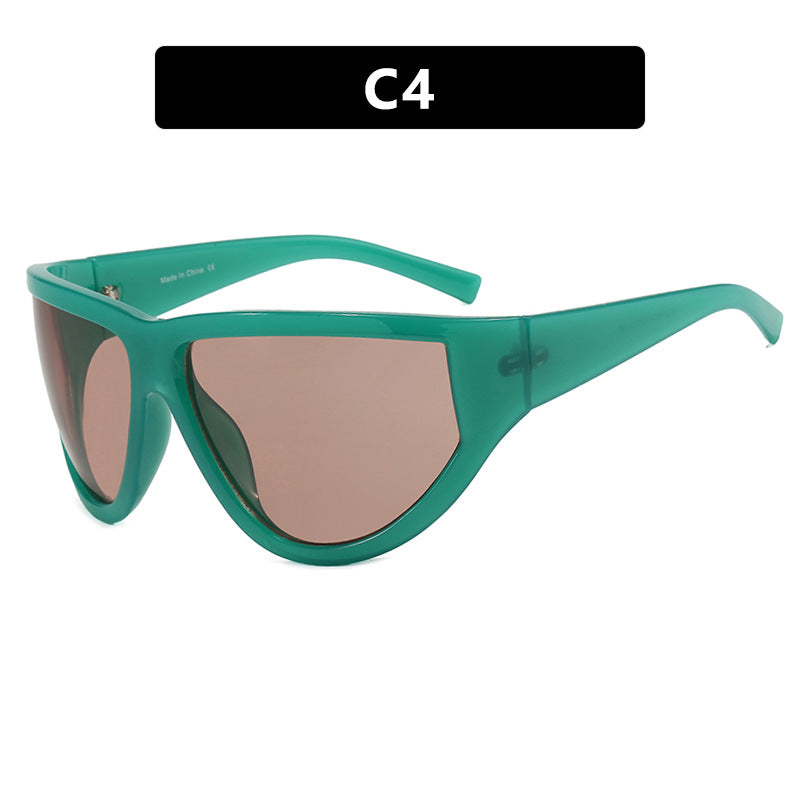 Women's futuristic sunglasses with sporty design and flexible lenses Stornfield