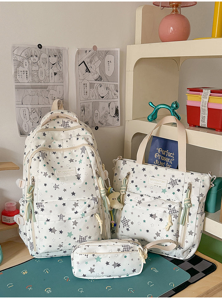 Starry Pattern School Backpack Set Stornfield
