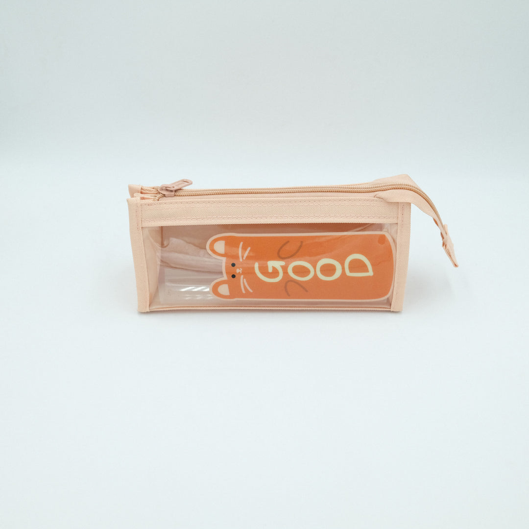 Creative Cartoon Zippered Pencil Case