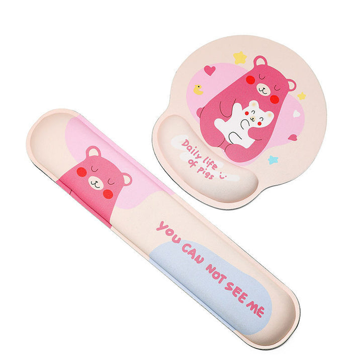 Cartoon-Themed Mouse Wrist Support Pad