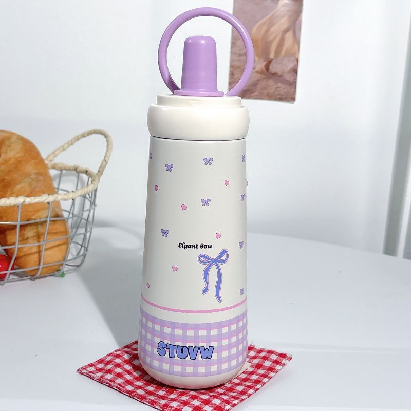 Women's stylish drinking bottle with elegant bow motif Stornfield