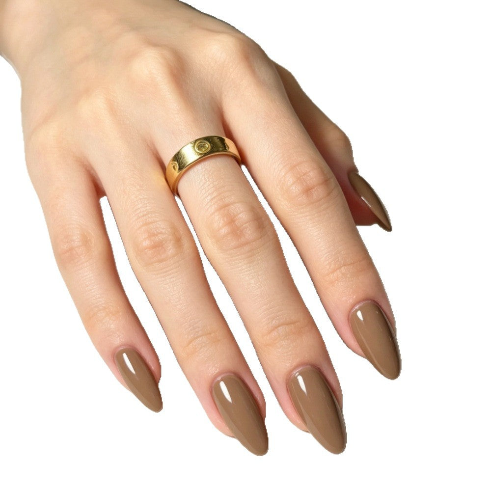 Elegantly Shaped Almond Press-On Nails Stornfield